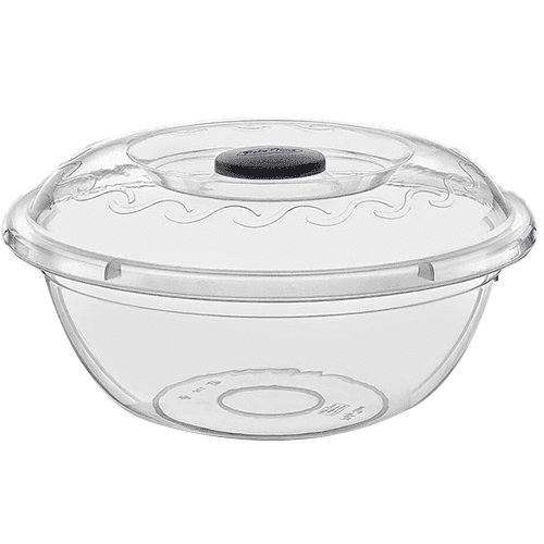 بولي تايم بادية بغطاء 5لتر شفاف رقم.E-100