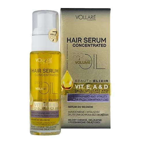 فولاري سيروم شعر مركز بفيتامين E A وD للشعر الخفيف والضعيف 30مل