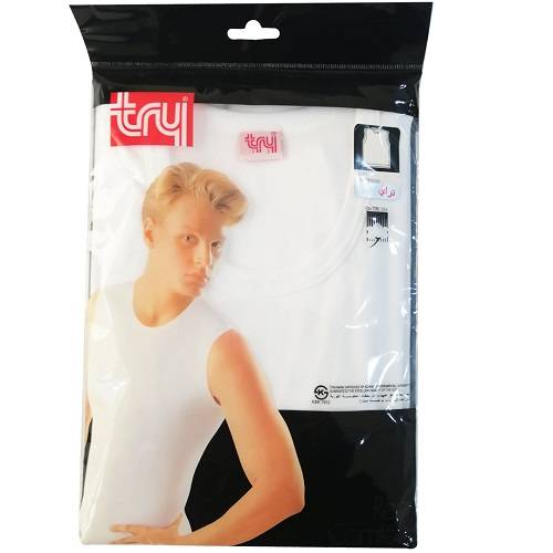 تراي فانيلة كت رجالي ابيض