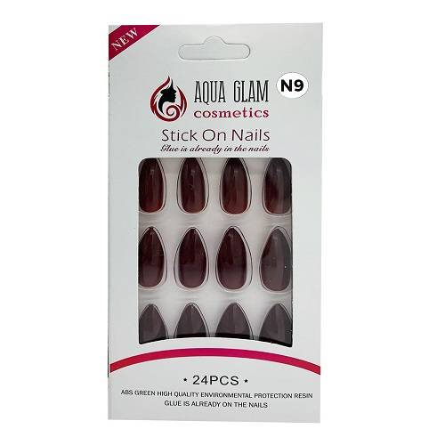 اكوا جلام طقم اظافر صناعية 24حبة موديل رقم.N9