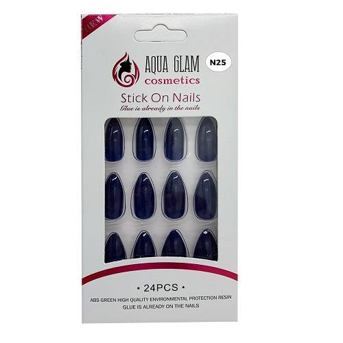 اكوا جلام طقم اظافر صناعية 24حبة موديل رقم.N25