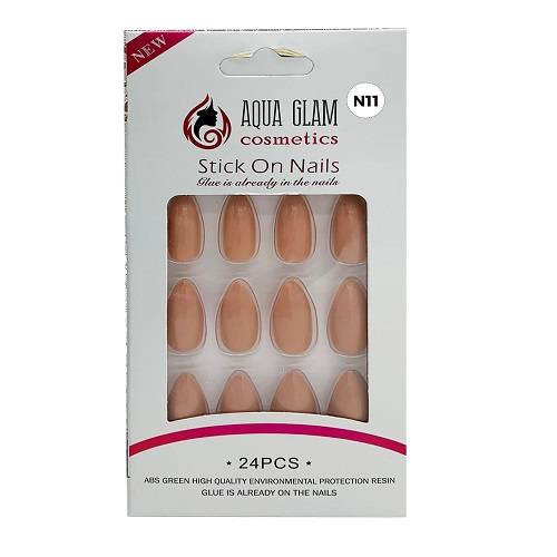 اكوا جلام طقم اظافر صناعية 24حبة موديل رقم.N11