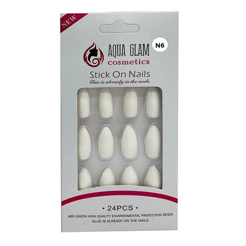 اكوا جلام طقم اظافر صناعية 24حبة موديل رقم.N6