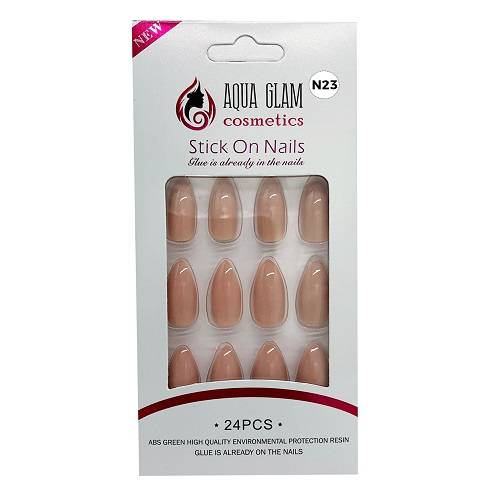 اكوا جلام طقم اظافر صناعية 24حبة موديل رقم.N23
