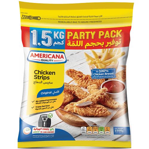 امريكانا ستربس الدجاج عائلي 1500جم
