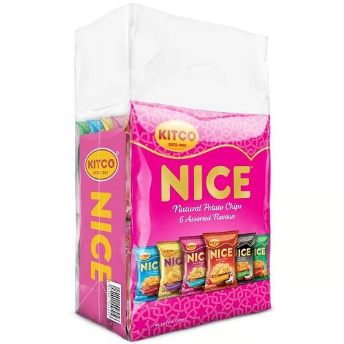 كتكو نايس رقائق شيبس 6نكهات مختلفة 22جم 19حبة