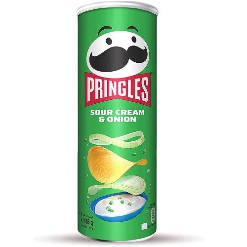 برنجلز رقائق شيبس باالكريمة الحامضة والبصل 165جم