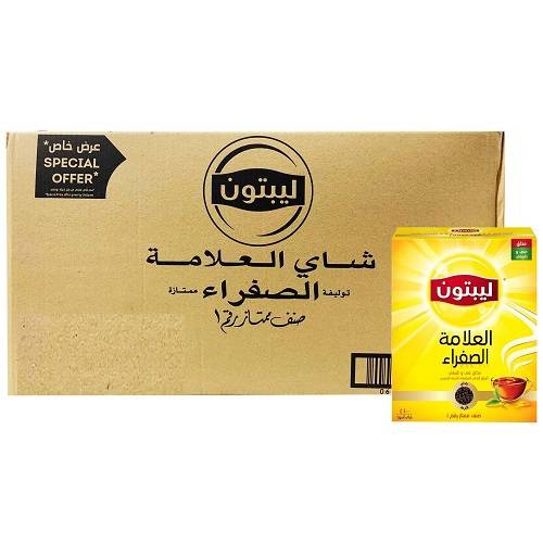 ليبتون شاي العلامة الصفراء 400جم 24حبة 1كرتون
