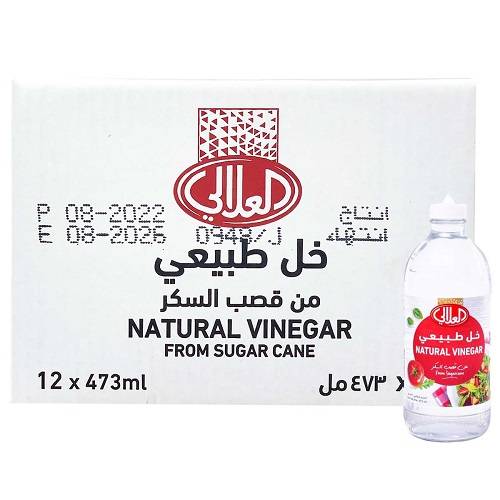 العلالي خل طبيعي 473مل 12حبة 1كرتون 