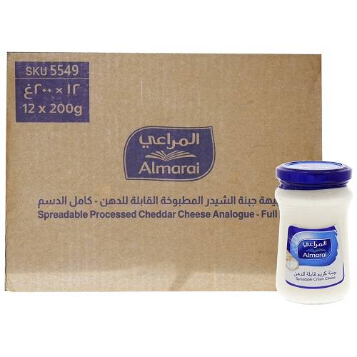 المراعي جبنة كريم قابلة للدهن 200جم 12حبة 1كرتون