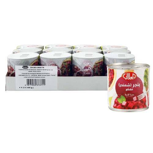 العلالي بنجر شمندر مقطع 400جم 12حبة 1كرتون