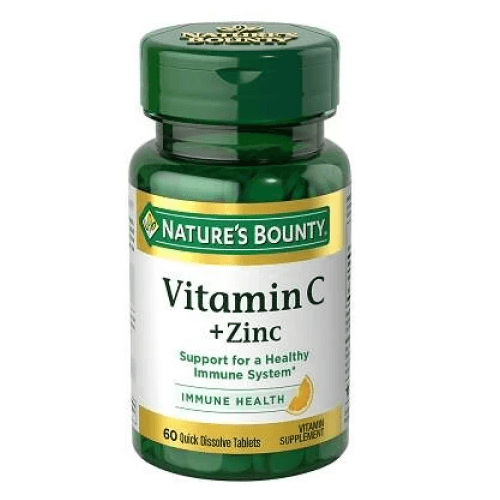 ناتشرز باونتي اقراص فيتامين سي بالزنك سريع الذوبان 60قرص