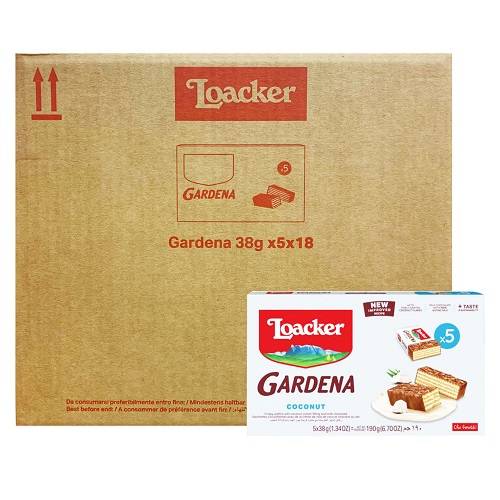 لواكر ويفر جاردينا بجوز الهند 38جم 5حبة 18باكيت 1كرتون
