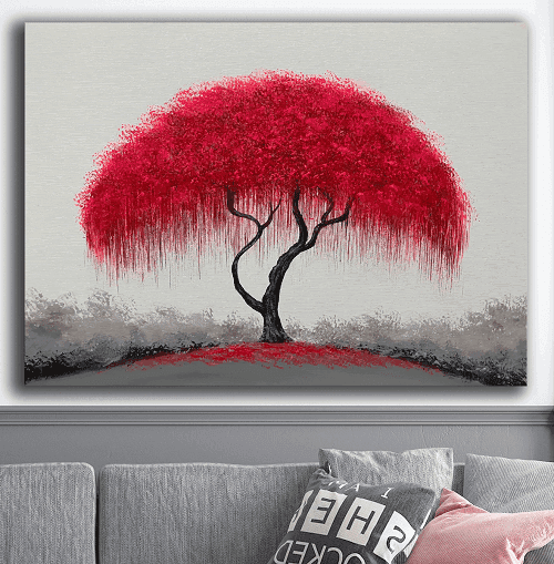 لوحة من الفن الحديث مصنوعة من خام الكانفس عالي الجودة مع اطار داخلي رقم.2252195