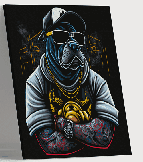 لوحة من الفن الحديث مصنوعة من خام الكانفس عالي الجودة مع اطار داخلي رقم.2252258