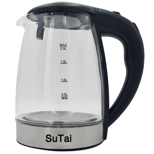 سو تاي غلاية مياه زجاجية سعة 2لتر