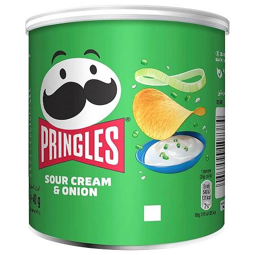 برنجلز رقائق شيبس بالكريمة الحامضة والبصل 40جم