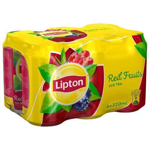 ليبتون ايس تي كوكتيل الفواكة 320مل 6حبة