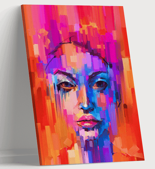 لوحة من الفن الحديث مصنوعة من خام الكانفس عالي الجودة مع اطار داخلي رقم.2252025