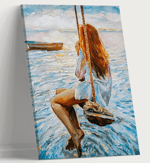 لوحة من الفن الحديث مصنوعة من خام الكانفس عالي الجودة مع اطار داخلي رقم.2252049