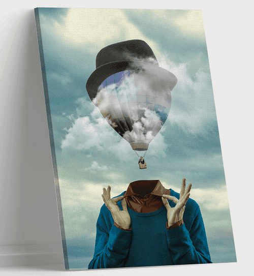 لوحة من الفن الحديث مصنوعة من خام الكانفس عالي الجودة مع اطار داخلي رقم.2252081