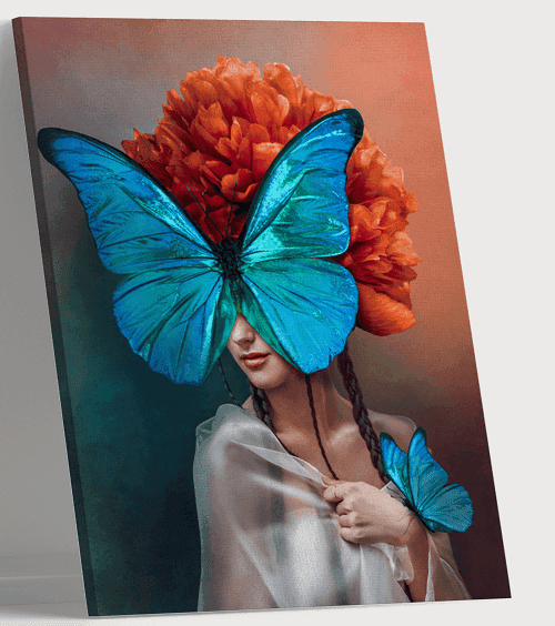 لوحة من الفن الحديث مصنوعة من خام الكانفس عالي الجودة مع اطار داخلي رقم.2252123