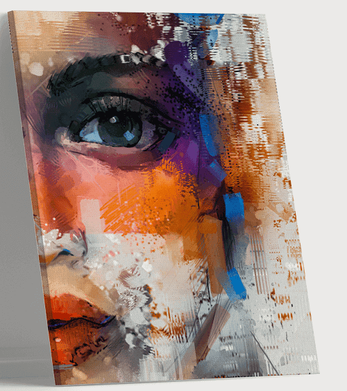 لوحة من الفن الحديث مصنوعة من خام الكانفس عالي الجودة مع اطار داخلي رقم.2252156