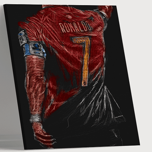 لوحة من الفن الحديث مصنوعة من خام الكانفس عالي الجودة مع اطار داخلي رقم.2252181