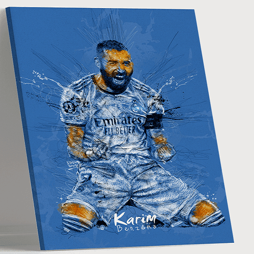 لوحة من الفن الحديث مصنوعة من خام الكانفس عالي الجودة مع اطار داخلي رقم.2252175