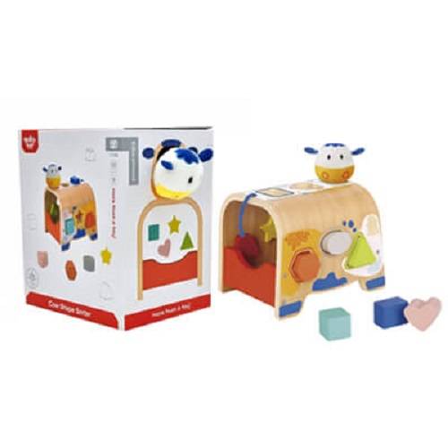 توكي توي لعبة فارز شكل بقرة خشبية موديل رقم.TF216