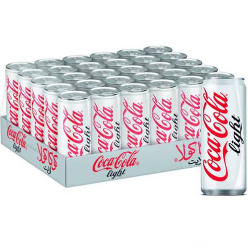 كوكاكولا لايت مياه غازية 250مل 30حبة