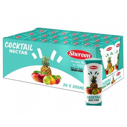 شيرين عصير الكوكتيل نكتار 250مل 24حبة