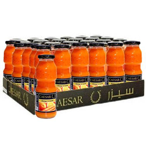 سيزر عصير البرتقال والجزر 250مل 24حبة
