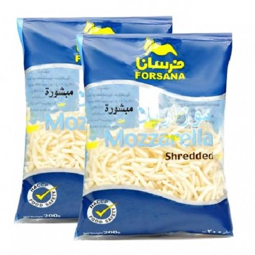 فرسانا جبنة موزاريلا مبشورة 200جم 2حبة