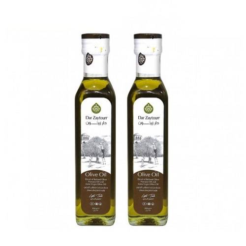 دار زيتون مزيج زيت الزيتون المكرر وزيت الزيتون البكر الممتاز 250مل 2حبة