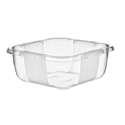 بولي تايم حوض مربع شفاف 6لتر رقم.E-165