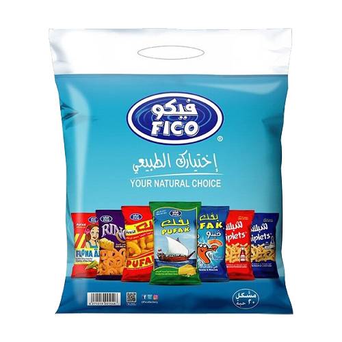 فيكو كيس بطاطا طبيعية نكهات مختلفة 20حبة