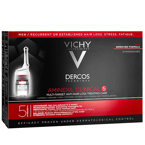 فيشي ديركوس امينكسيل امبولات لعلاج تساقط الشعر للرجال 21*6مل