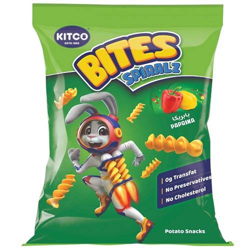 كتكو بايتس سبايرلز سناكس بطاطا بالبابريكا 18جم