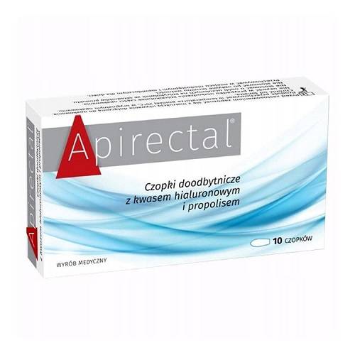 ابيريكتال تحاميل شرجية مع البروبوليس وحمض الهيالورونيك لعلاج البواسير 10قطع