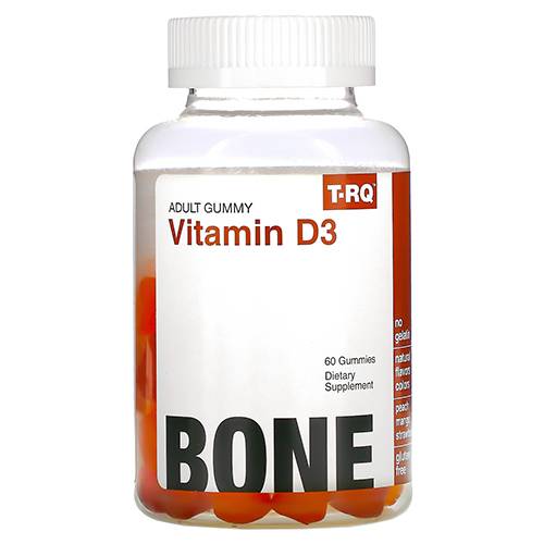 تي اركيو فيتامين د3 مكمل غذائى لصحة العظام للبالغين 60حلاو
