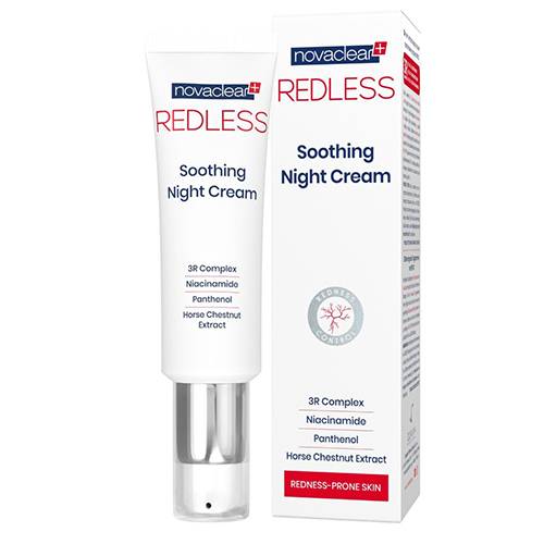 نوفاكلير ريدليس كريم ليلي مضاد للاحمرار لتهدئه وتنظيف البشرة 50مل.114473