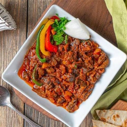 حميسة مشكل لحم مع الطماطم