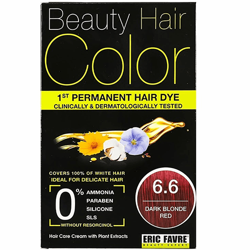 ايريك فافر صبغة بيوتي للشعر لتغير لون الشعر وتثبيته 6.6 احمر اشقر غامق