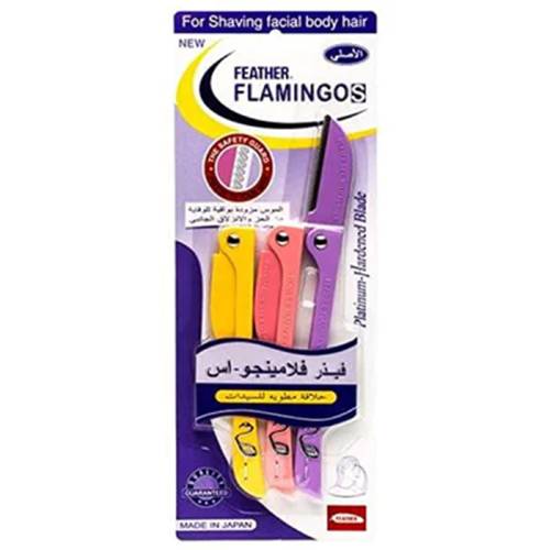 فيذر فلامنجو اس شفرات مقواة ببلاتينيوم حلاقة مطوره للسيدات 3قطع.103187