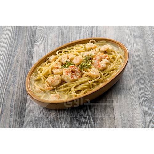 مكرونة سي فود مع كريمة