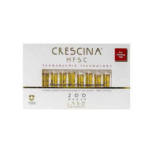 كريشينا اتش اف اس سي 200 امبولات عبر الجلد لاعادة انبات الشعر للنساء 20امبولة