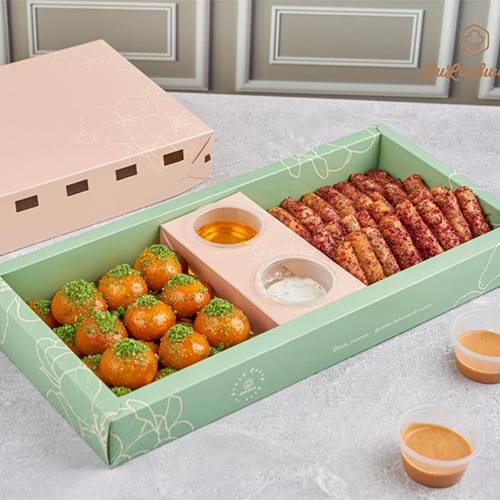 لقيمات جبن مع مسخن دجاج