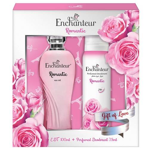 عطر انشانتر رومانتيك او دي تواليت 100مل+مزيل عرق معطر 75مل