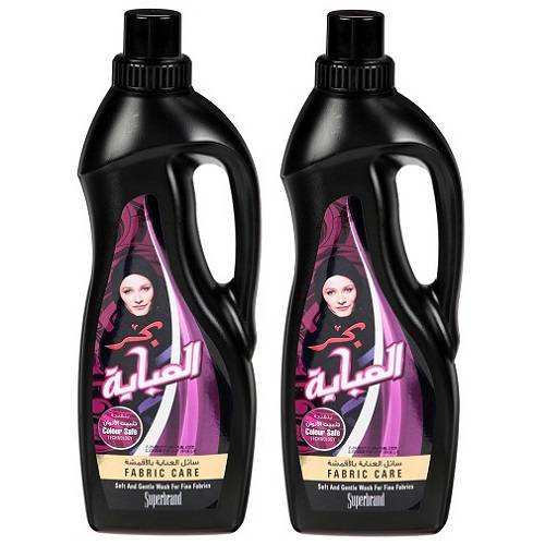 بحر سائل العباية للعناية بالاقمشة بتقنية تثبيت الالوان 1لتر 2حبة